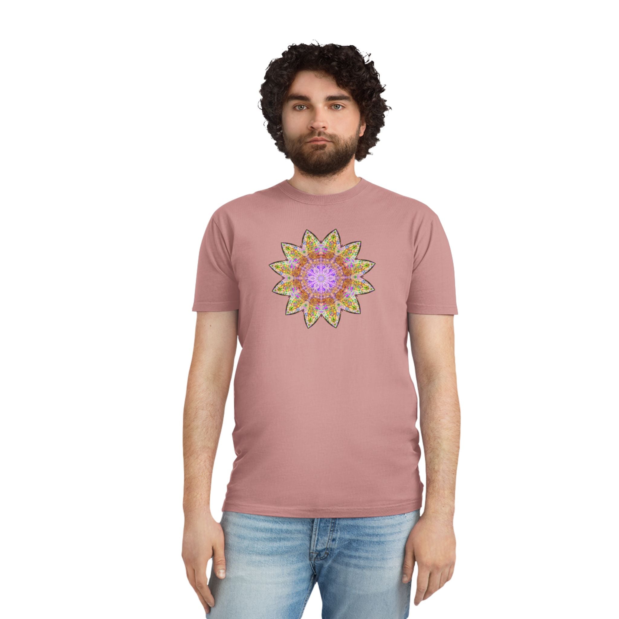 Unisex Faded Shirt - Love Light Mandalas No.14