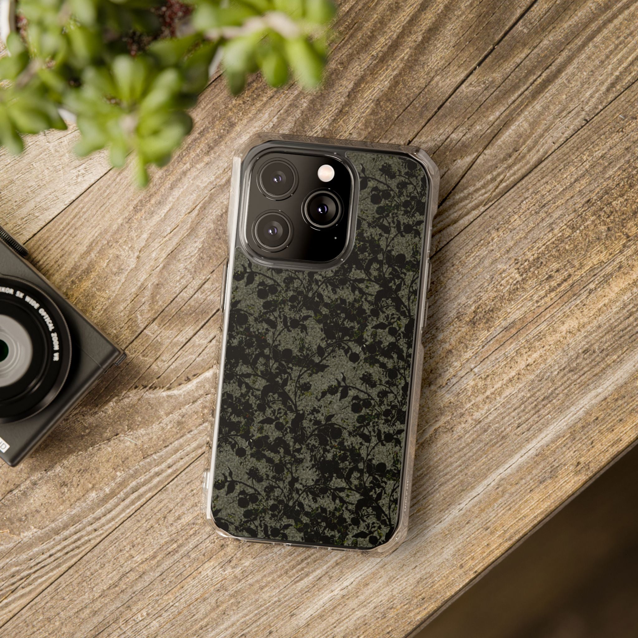 iPhone 14 Magnetic Clear Impact Case - Hidden Weave Series V3 No.25