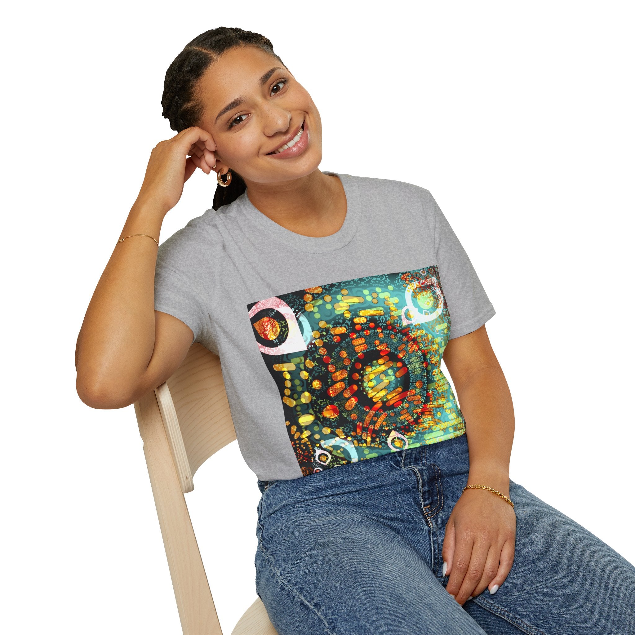 Unisex Softstyle T-Shirt - Psychedelic QR No.1