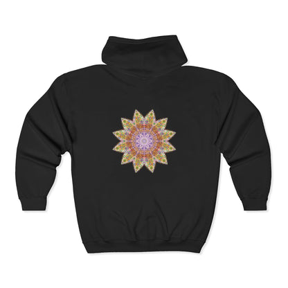 Unisex Heavy Blend™ Full Zip Hooded Sweatshirt - Love Light Mandalas No.14