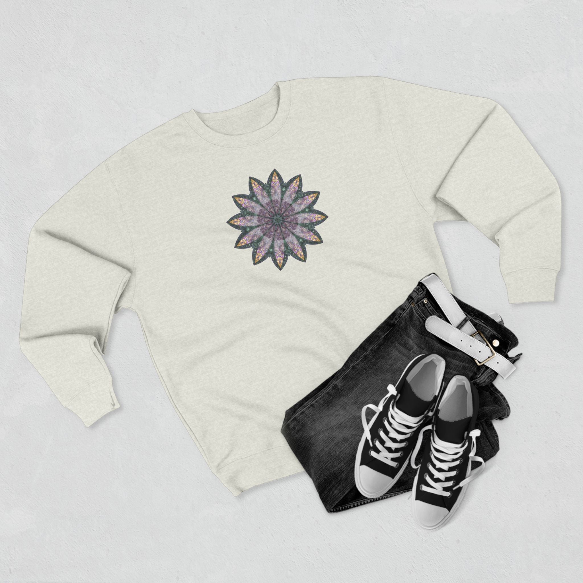 Unisex Crewneck Sweatshirt - Love Light Mandalas No.21