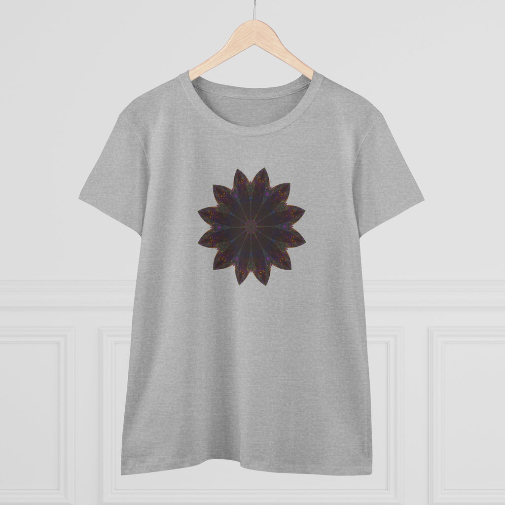 Women's Midweight Cotton Tee - Love Light Mandalas No.10