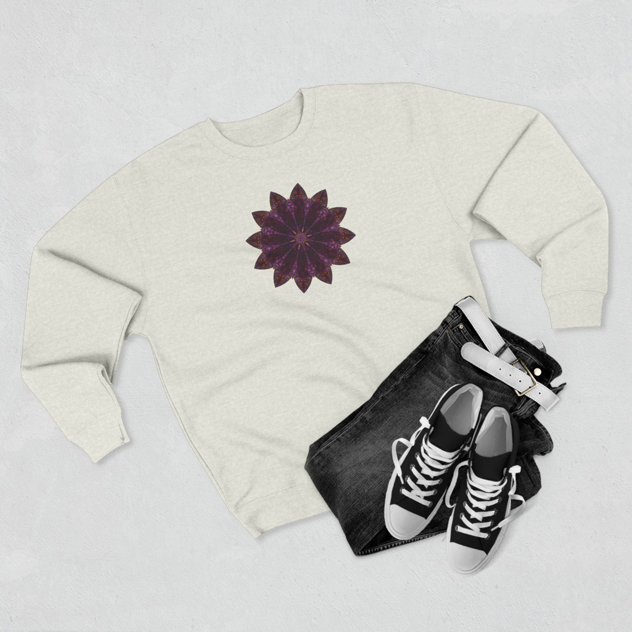 Unisex Crewneck Sweatshirt - Love Light Mandalas No.15