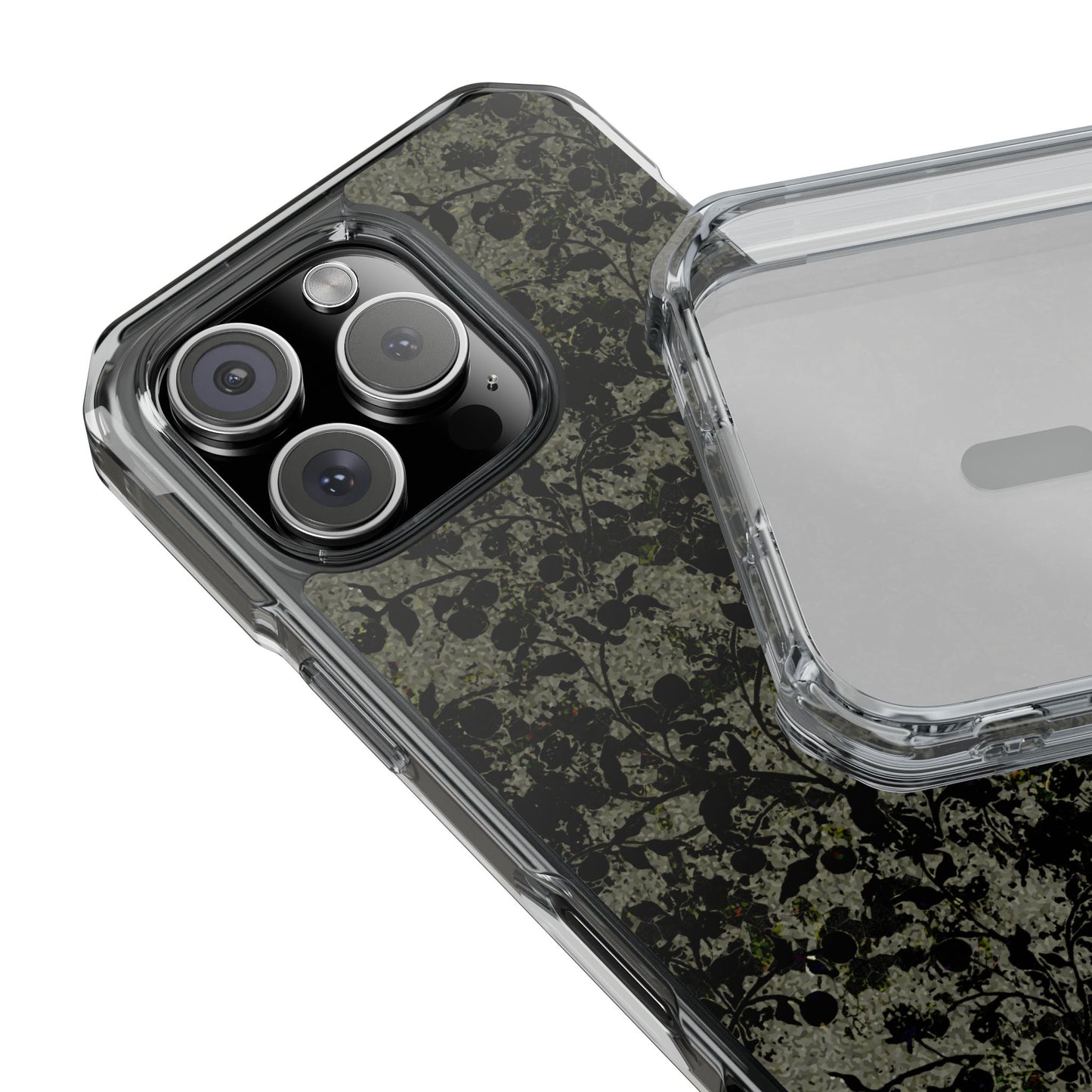 iPhone 16 Magnetic Clear Impact Case - Hidden Weave Series V3 No.25
