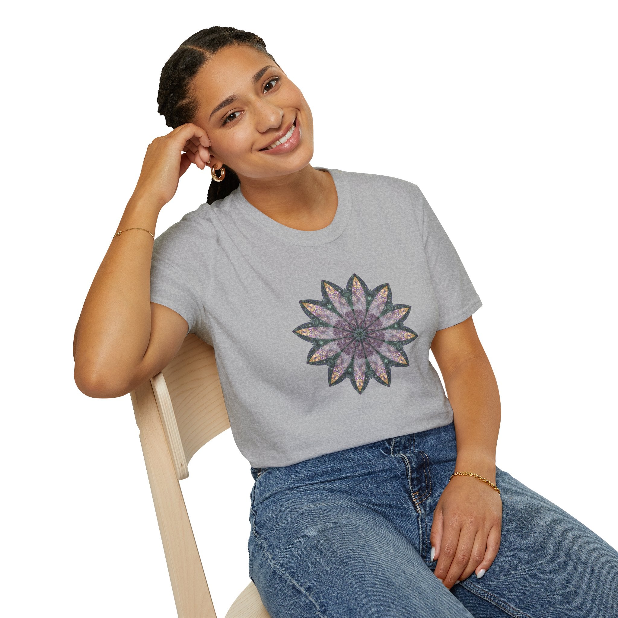 Unisex Softstyle T-Shirt - Love Light Mandalas No.21