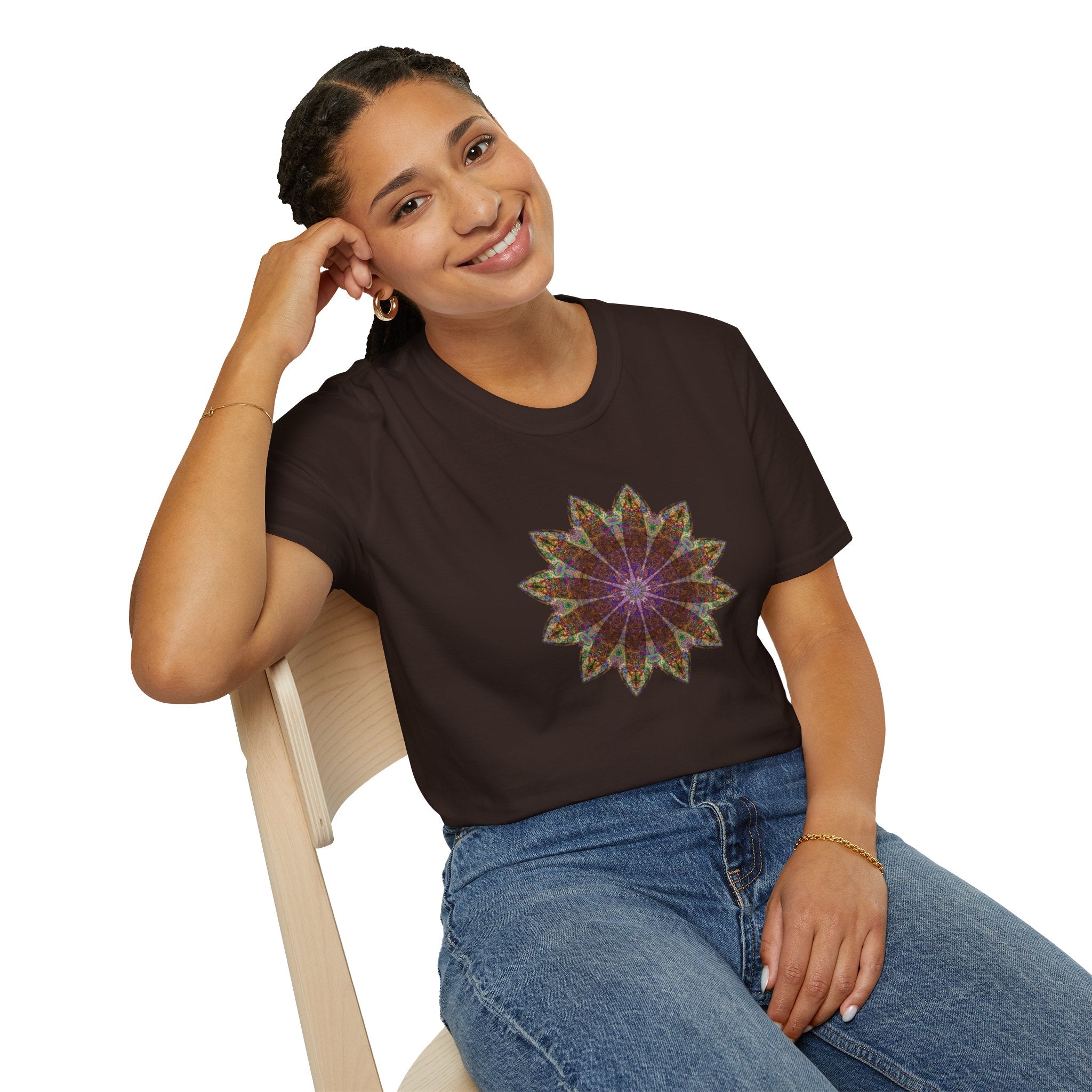 Unisex Softstyle T-Shirt - Love Light Mandalas No.13