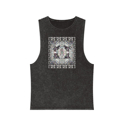 Unisex Stonewash Tank Top - DMT Scribe No.8