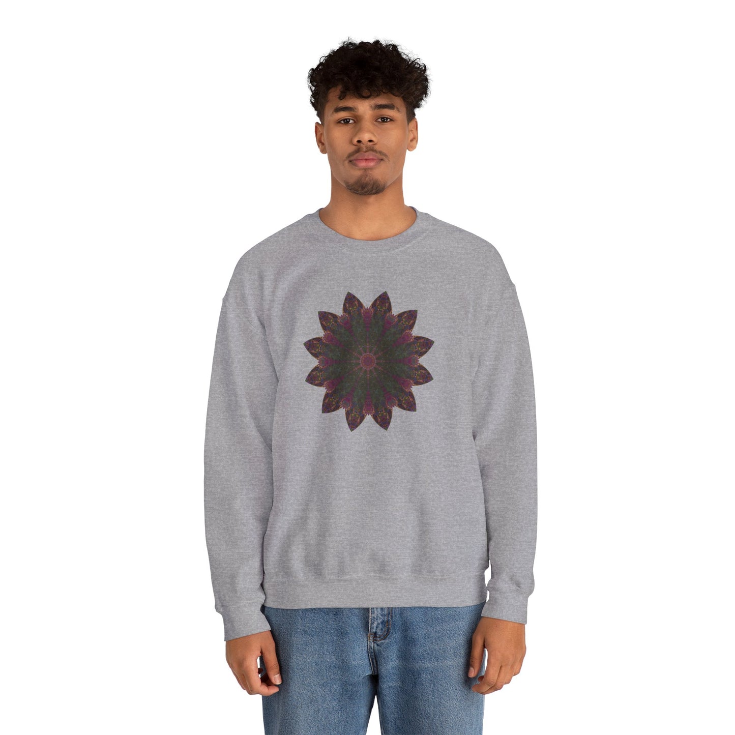 Unisex Heavy Blend™ Crewneck Sweatshirt - Love Light Mandalas No.7