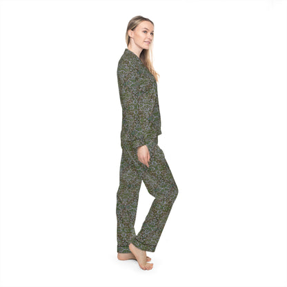 Women's Satin Pajamas - Hidden Weave No.7