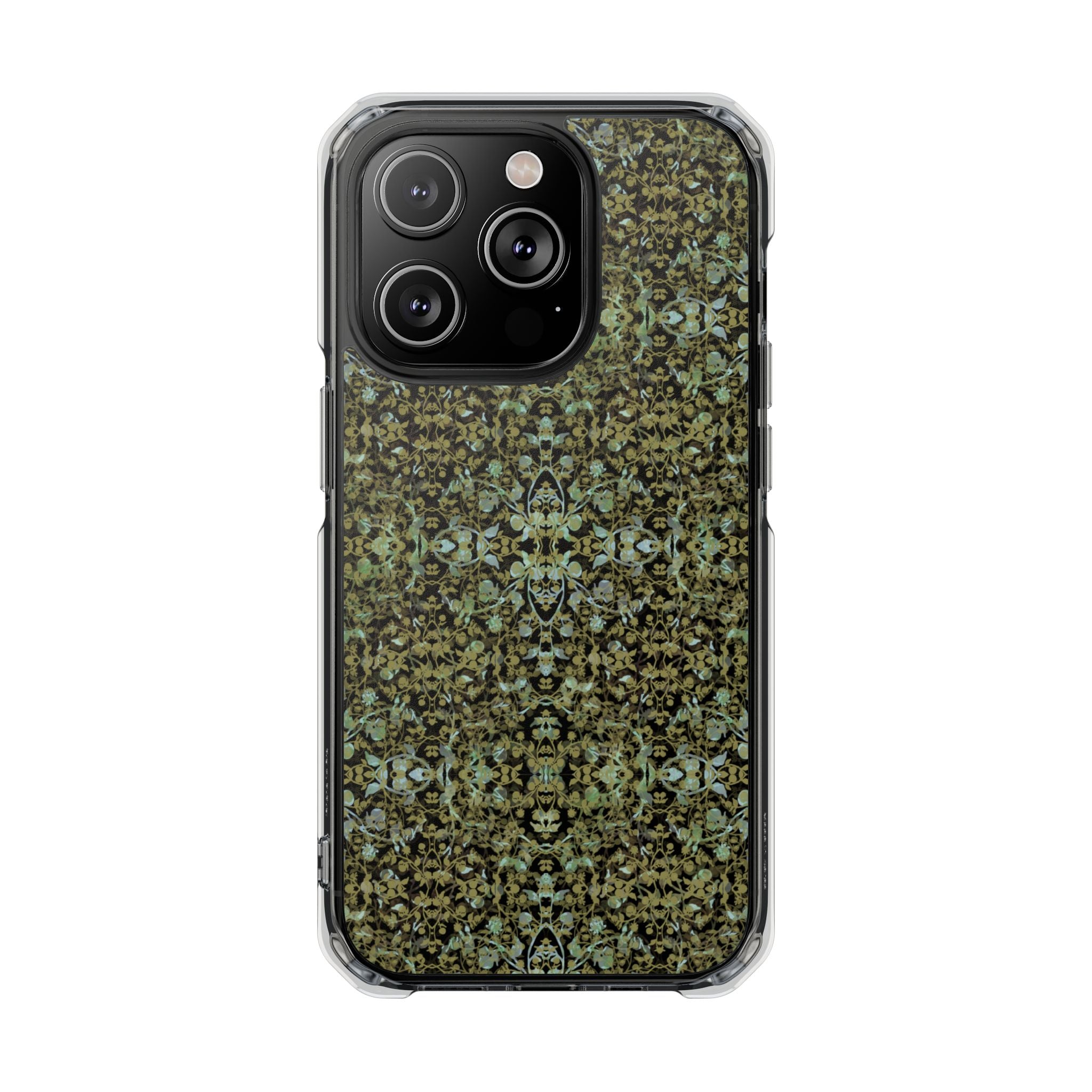 iPhone 14 Magnetic Clear Impact Case - Hidden Weave Series No.4