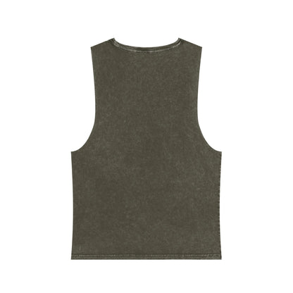Unisex Stonewash Tank Top - Love Light Mandalas No.3