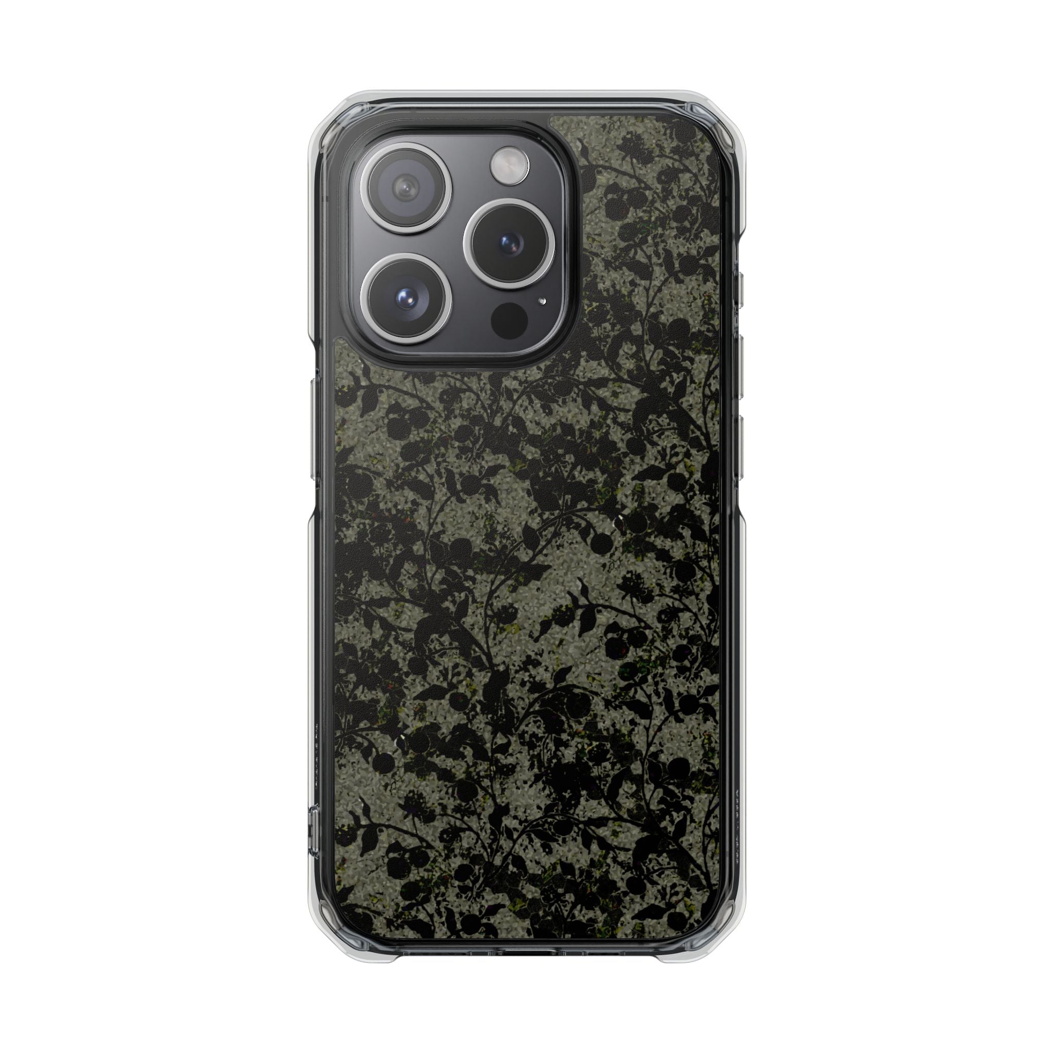 iPhone 15 Magnetic Clear Impact Case - Hidden Weave Series V3 No.25