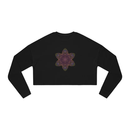 Women's Cropped Sweatshirt - Love Light Mandalas No.3