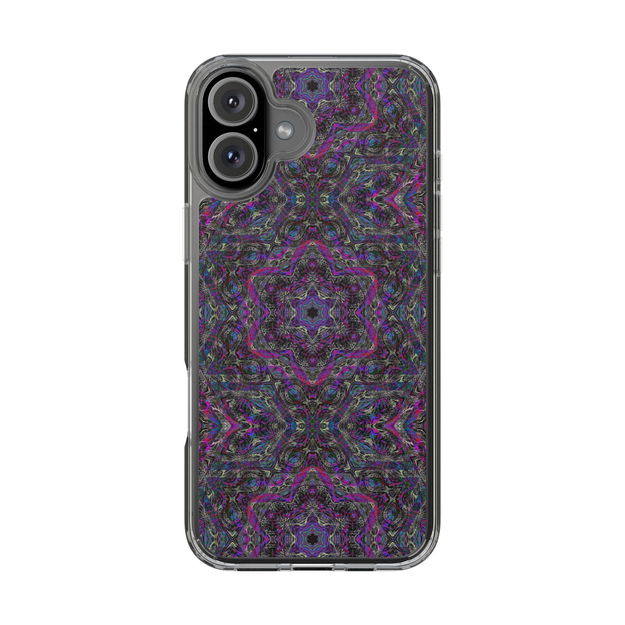 iPhone 16 Clear Case – P5 Kaleidoscopic No.33