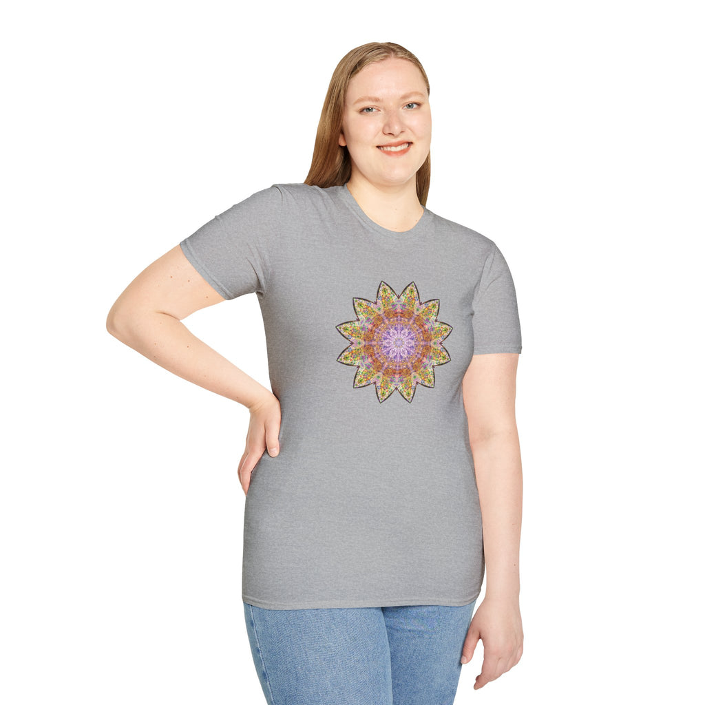 Unisex Softstyle T-Shirt - Love Light Mandalas No.14