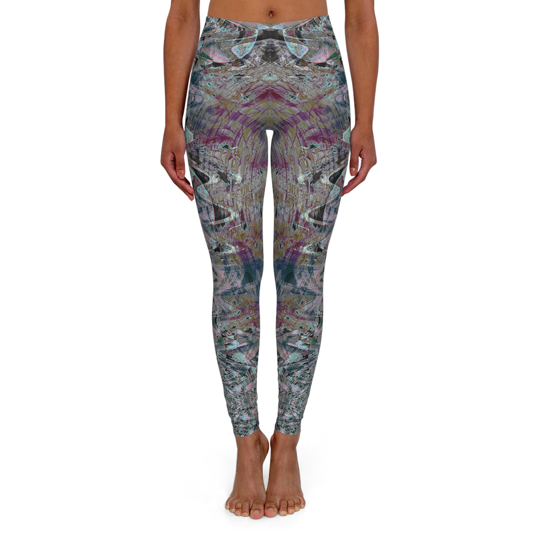 Spandex Leggings - Love Light Fractals No.5a