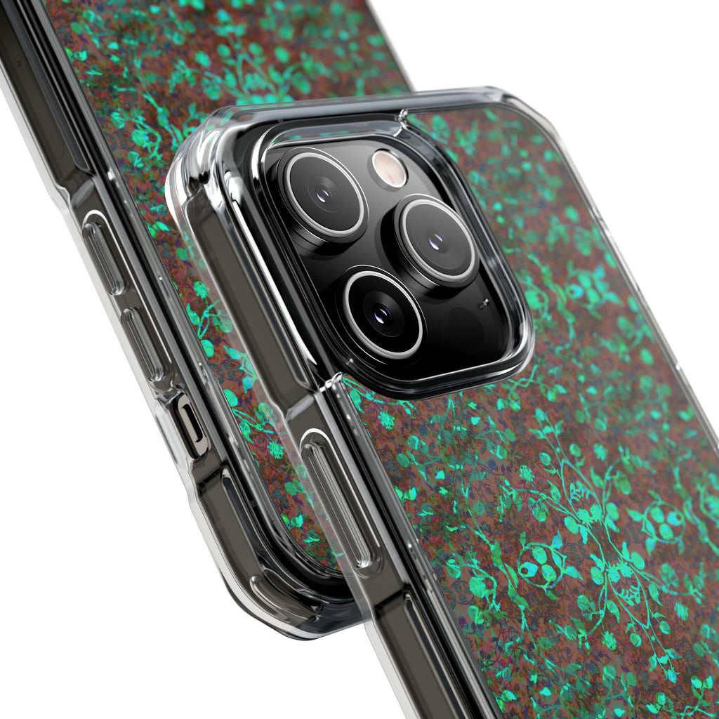 iPhone 14 Magnetic Clear Impact Case - Hidden Weave Series No.29