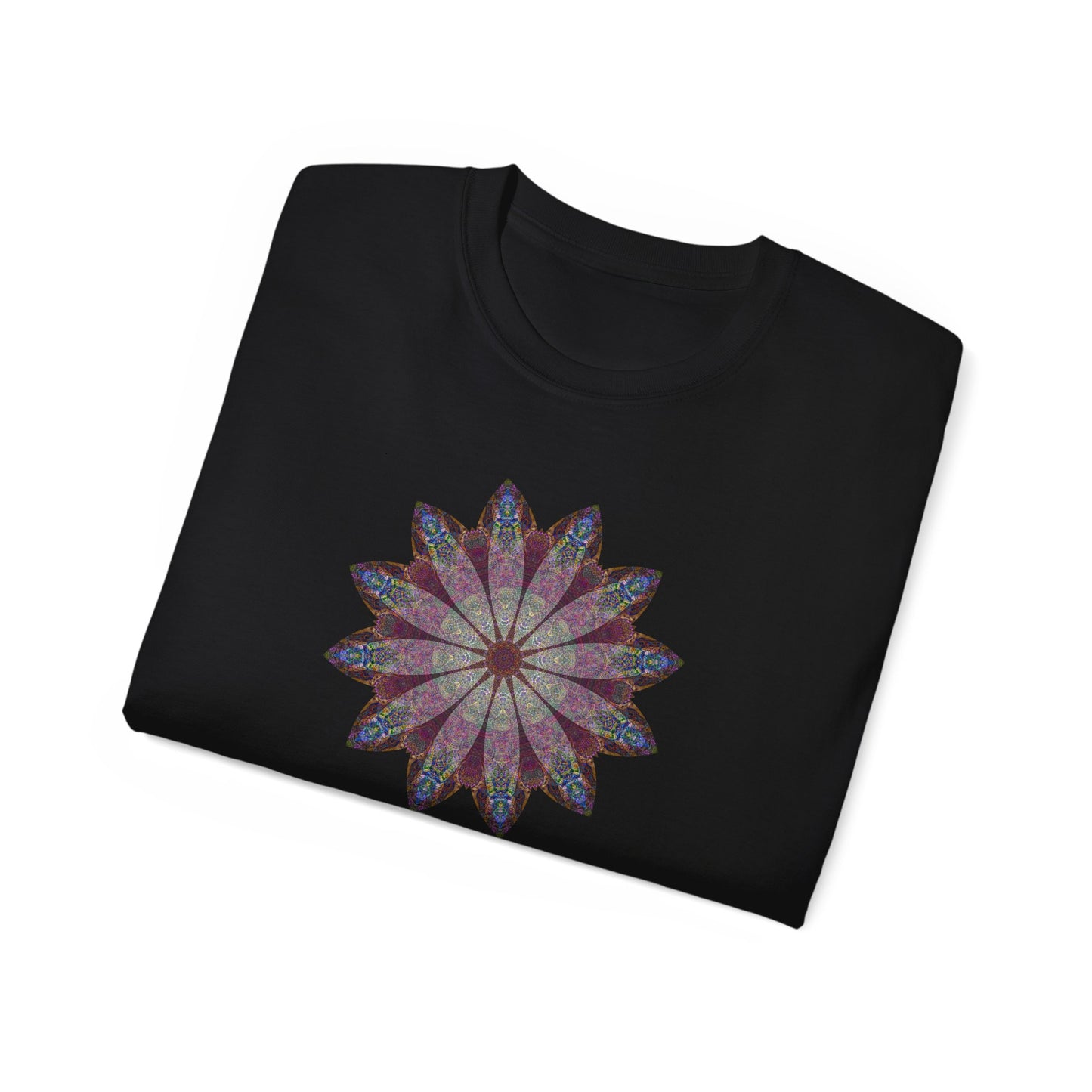 Unisex Ultra Cotton Tee - Love Light Mandalas No.9