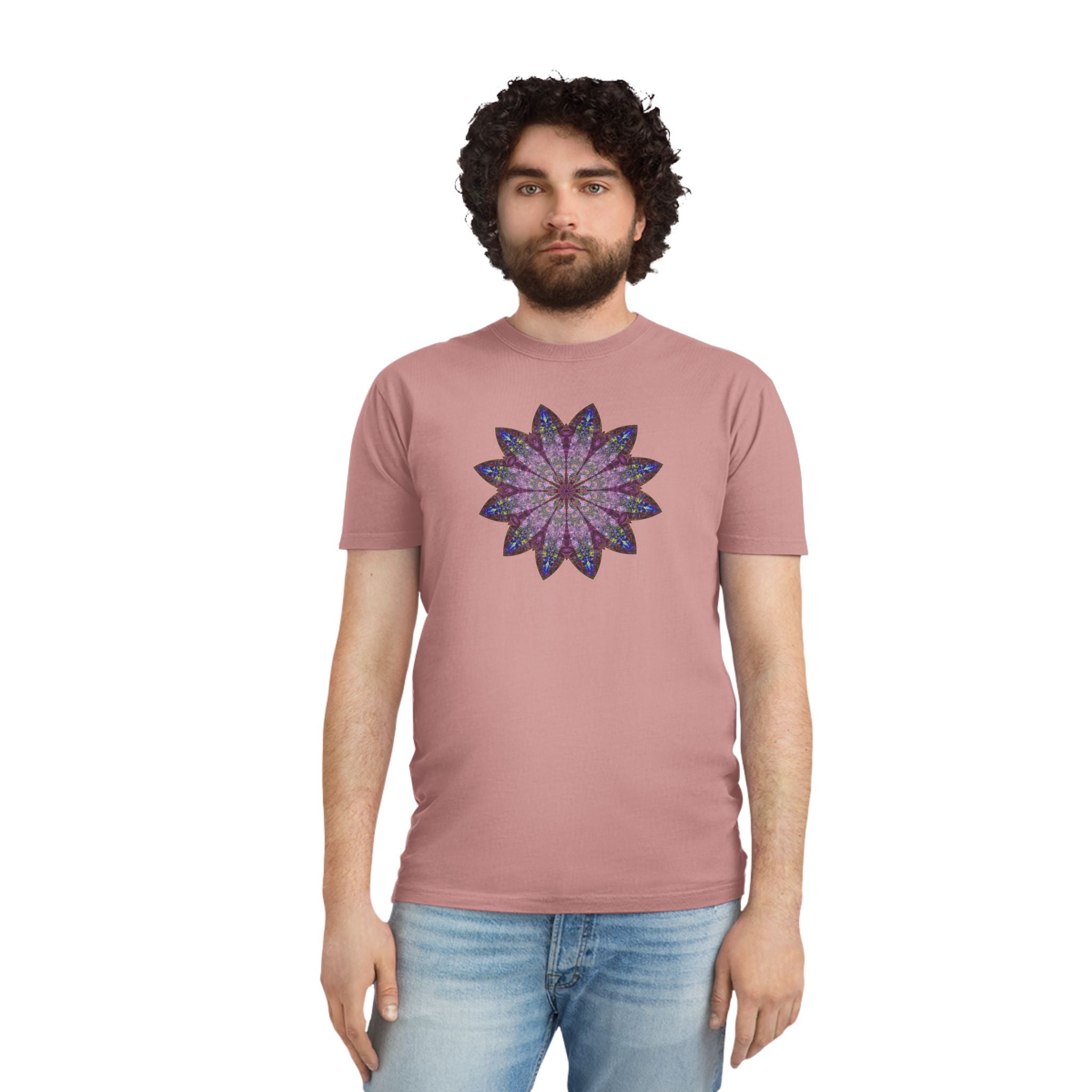 Unisex Faded Shirt - Love Light Mandalas No.17