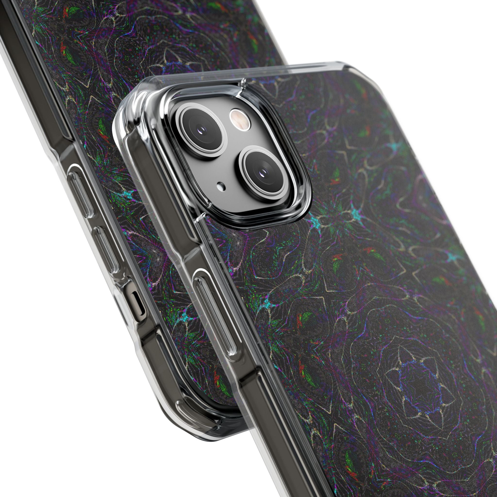 iPhone 14 Magnetic Clear Impact Case - P5 Kaleidoscopic No.32