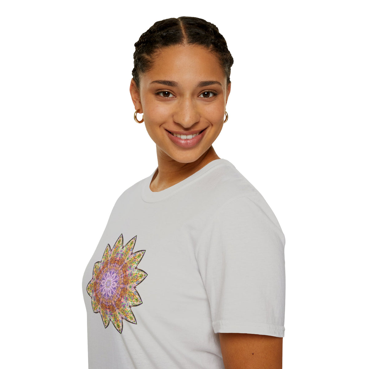 Unisex Softstyle T-Shirt - Love Light Mandalas No.14