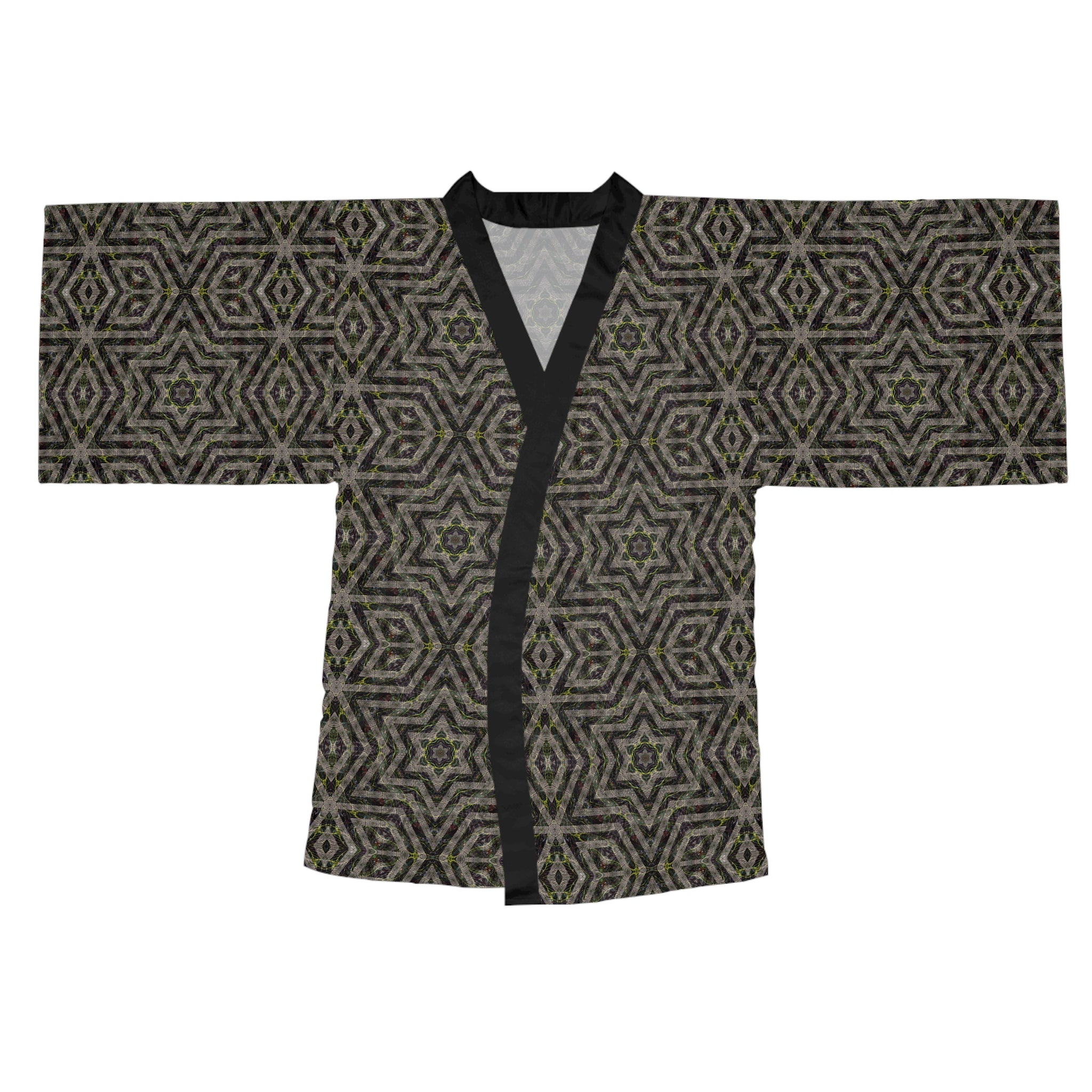 Long Sleeve Kimono Robe - P5 Kaleidoscopic No.7
