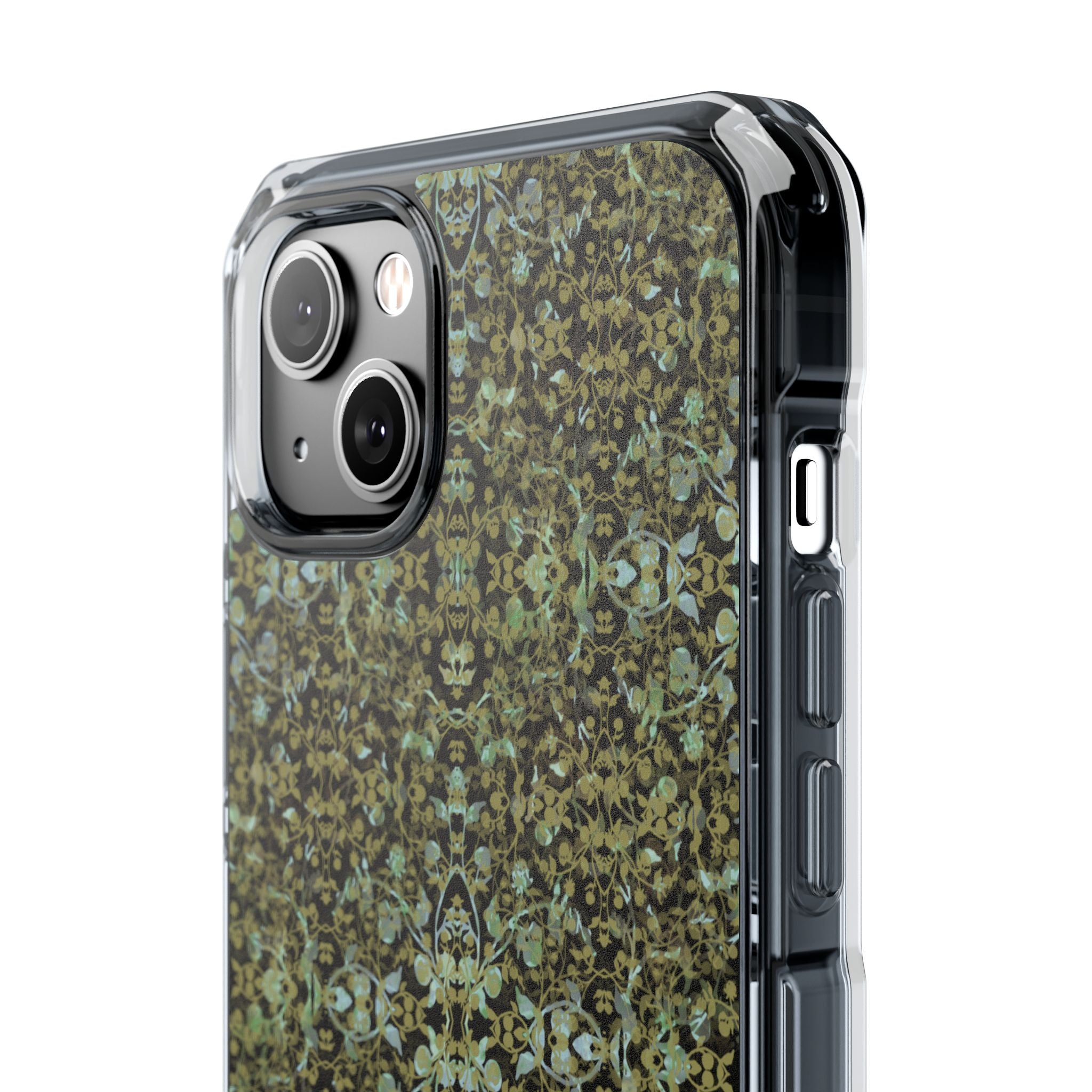 iPhone 14 Magnetic Clear Impact Case - Hidden Weave Series No.4