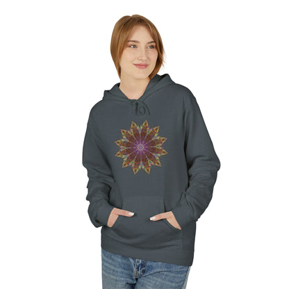 Unisex Midweight Softstyle Fleece Hoodie - Love Light Mandalas No.13