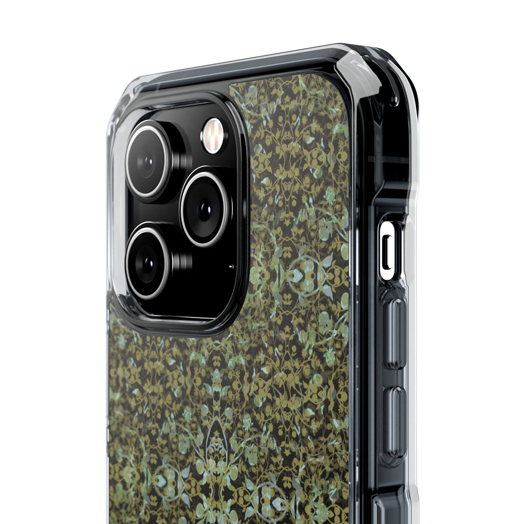 iPhone 14 Magnetic Clear Impact Case - Hidden Weave Series No.4