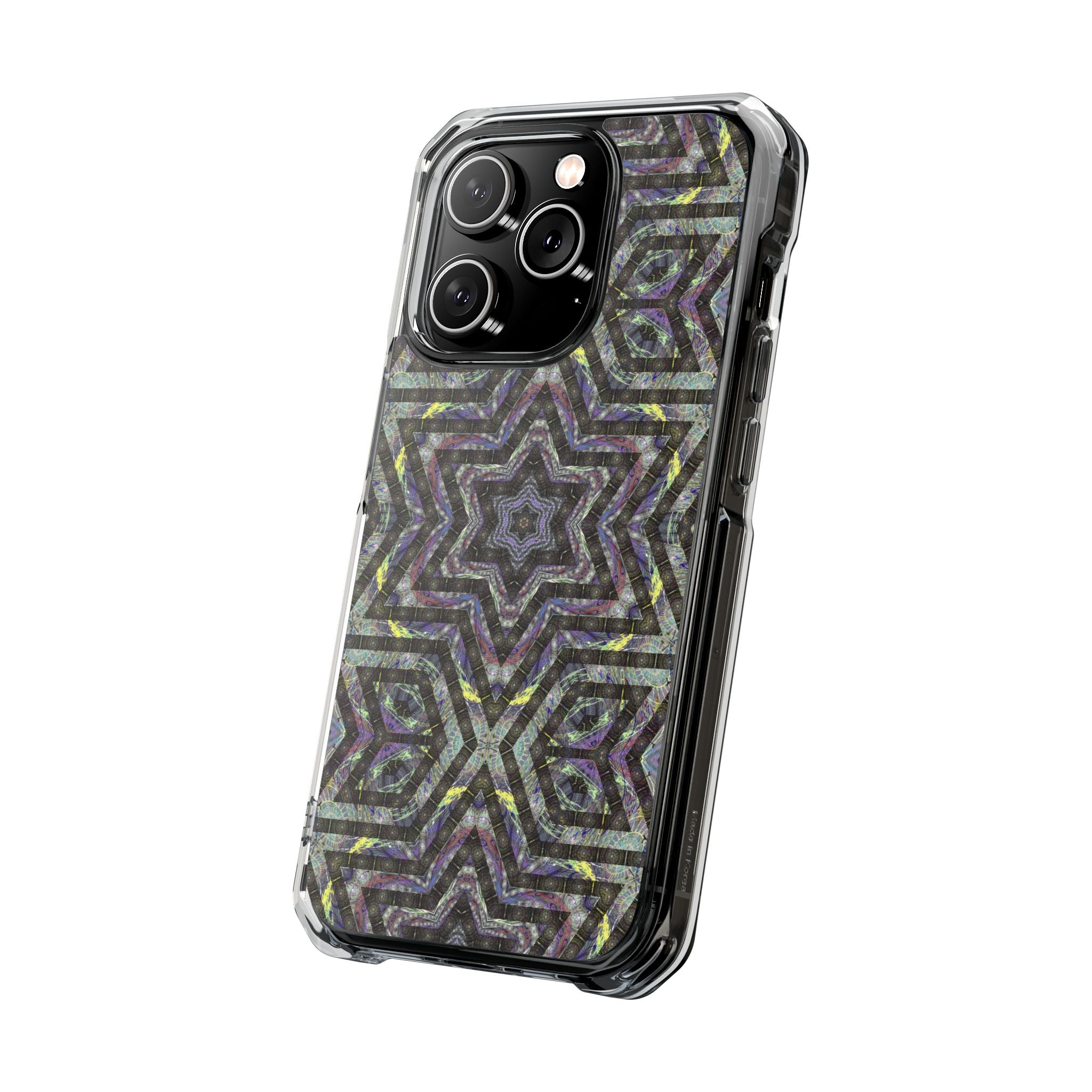 iPhone 14 Magnetic Clear Impact Case - P5 Kaleidoscopic No.1