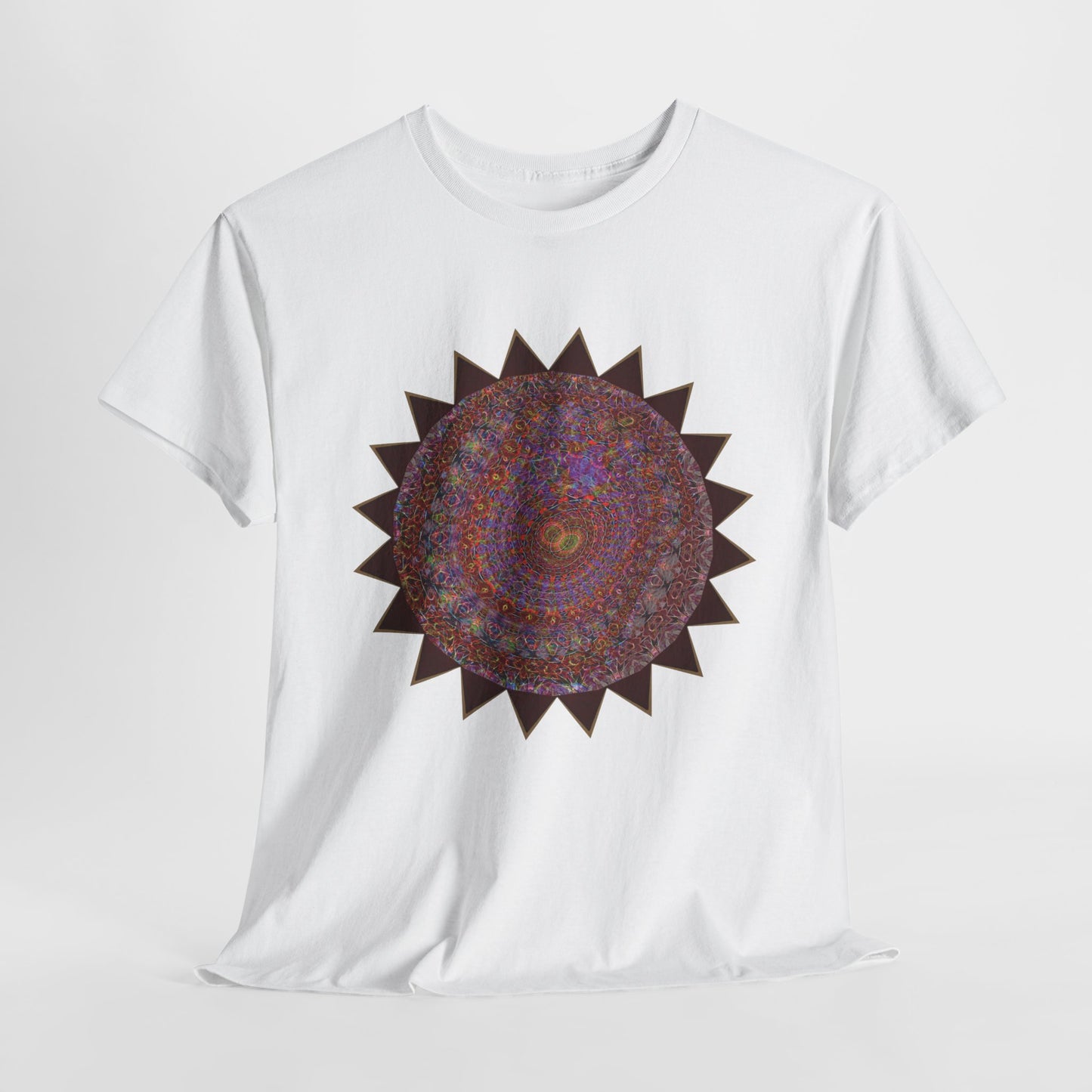 Unisex Heavy Cotton Tee - Mycelium Mandalas No.M18K4