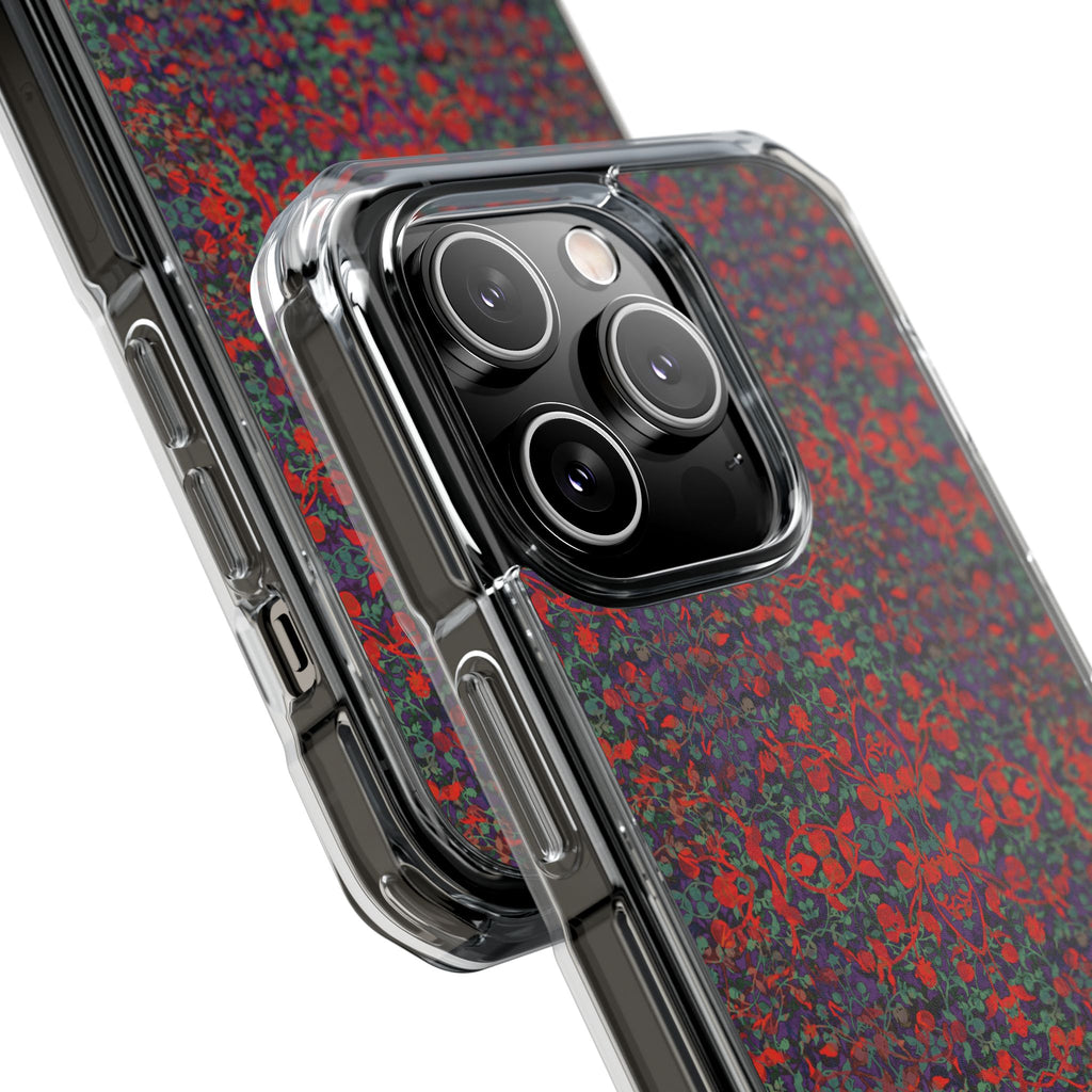 iPhone 14 Magnetic Clear Impact Case - Hidden Weave Series No.25