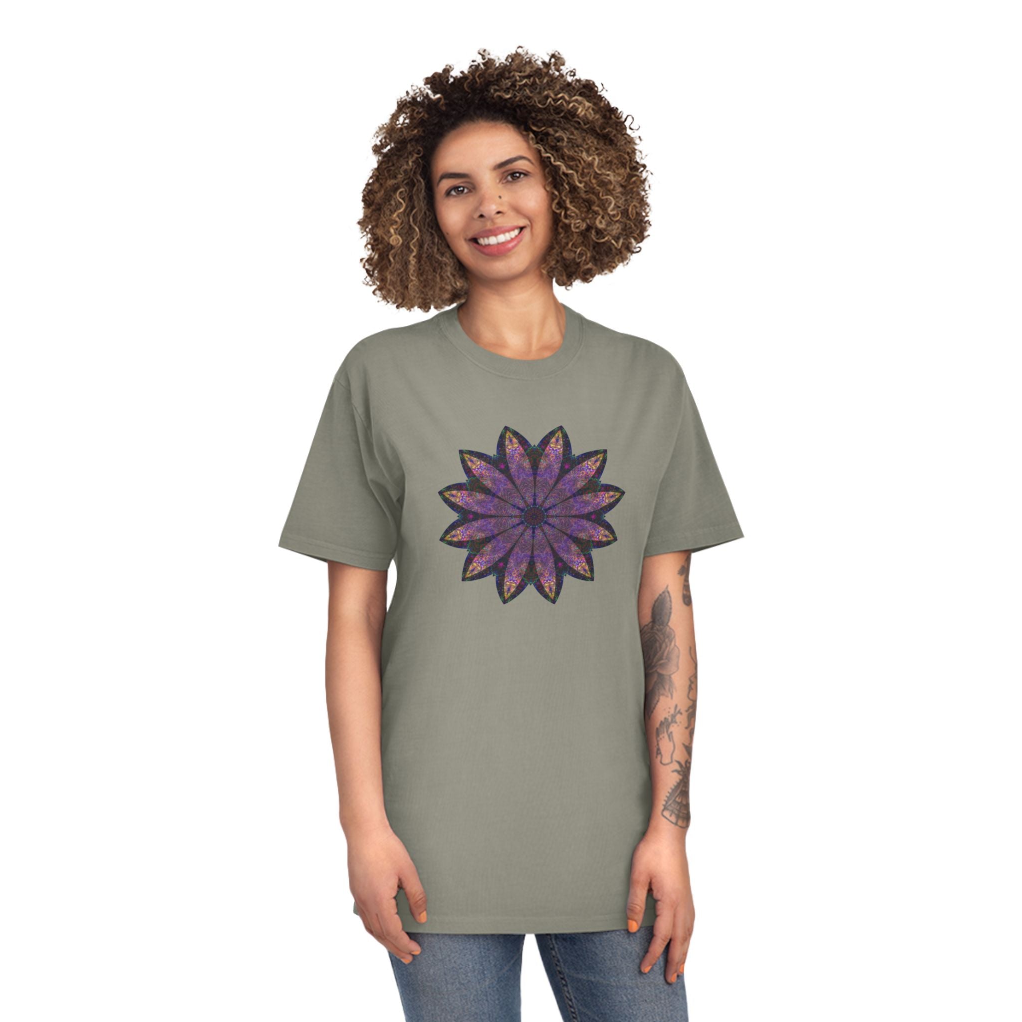 Unisex Faded Shirt - Love Light Mandalas No.24