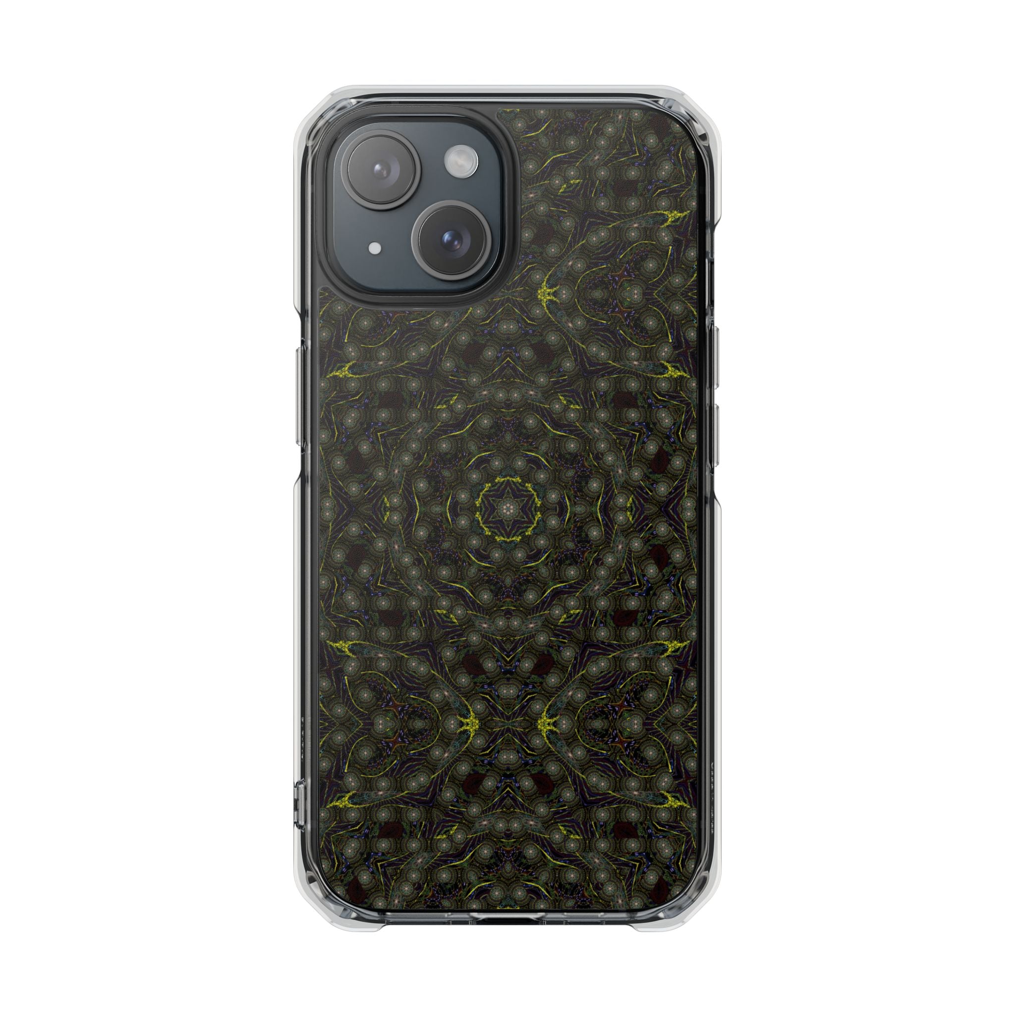 iPhone 15 Magnetic Clear Impact Case - P5 Kaleidoscopic No.2