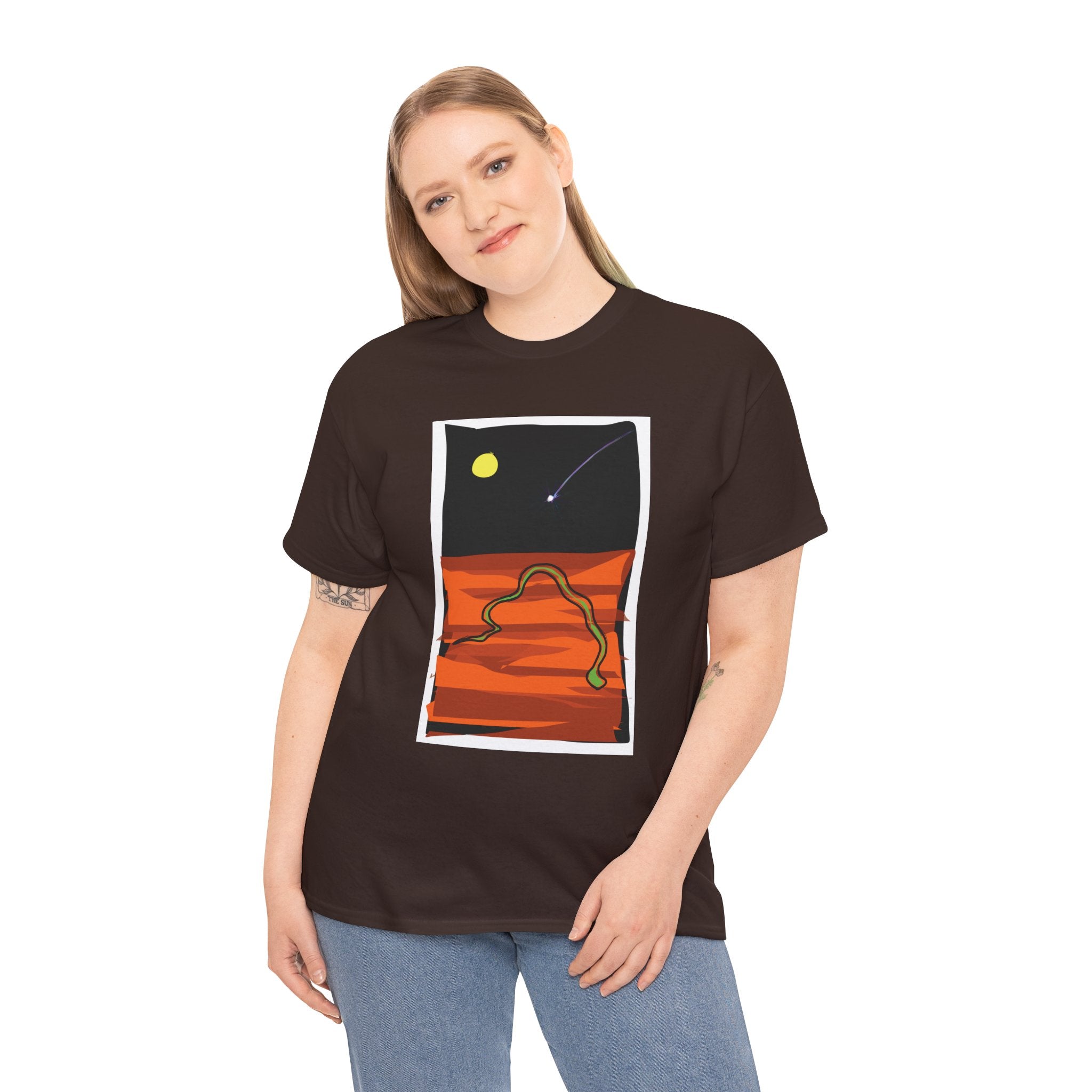 Unisex Heavy Cotton Tee - The Traveller Series (Shooting Star)