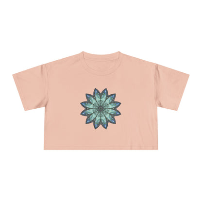 Women's Cropped Tee - Love Light Mandalas No.20
