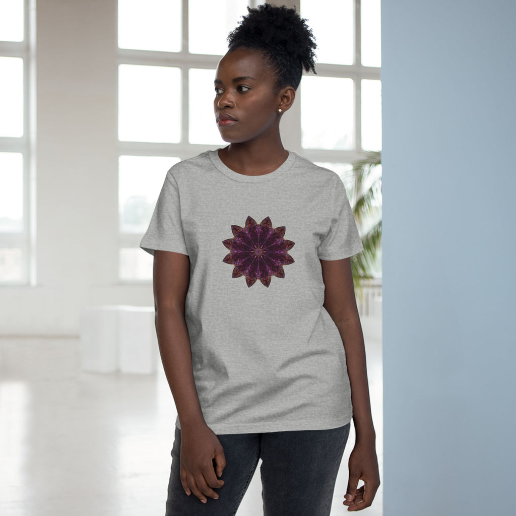 Women’s Maple Tee - Love Light Mandalas No.15
