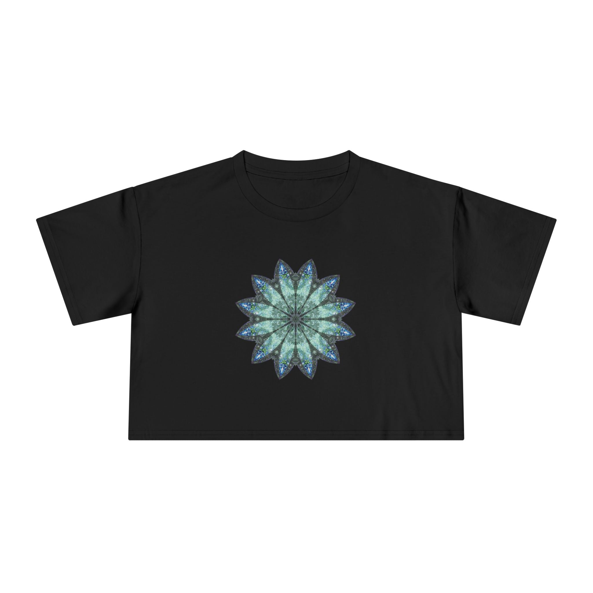 Women's Cropped Tee - Love Light Mandalas No.20