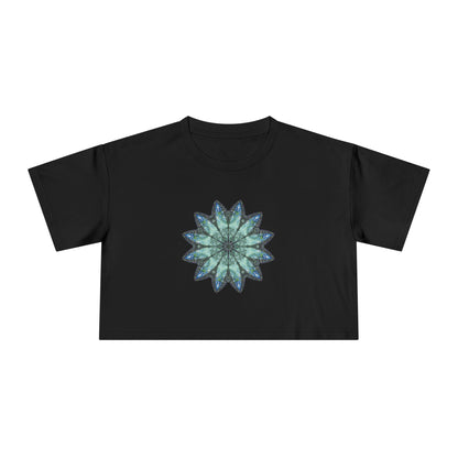 Women's Cropped Tee - Love Light Mandalas No.20