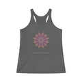 Women's Tri-Blend Racerback Tank - Love Light Mandalas No.6