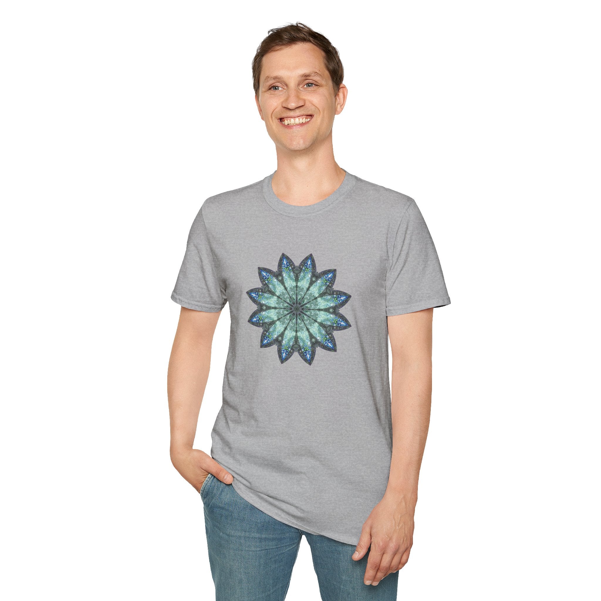 Unisex Softstyle T-Shirt - Love Light Mandalas No.20