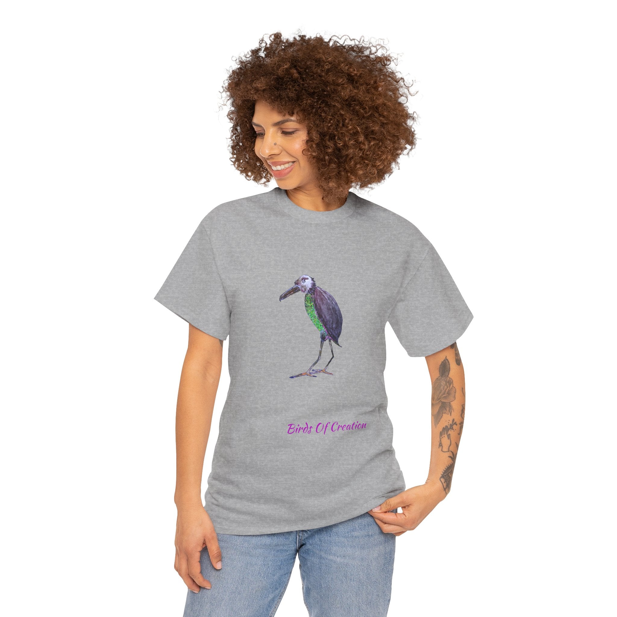 Unisex Heavy Cotton Tee - Birds Of Creation No.2
