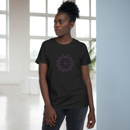 Women’s Maple Tee - Love Light Mandalas No.25