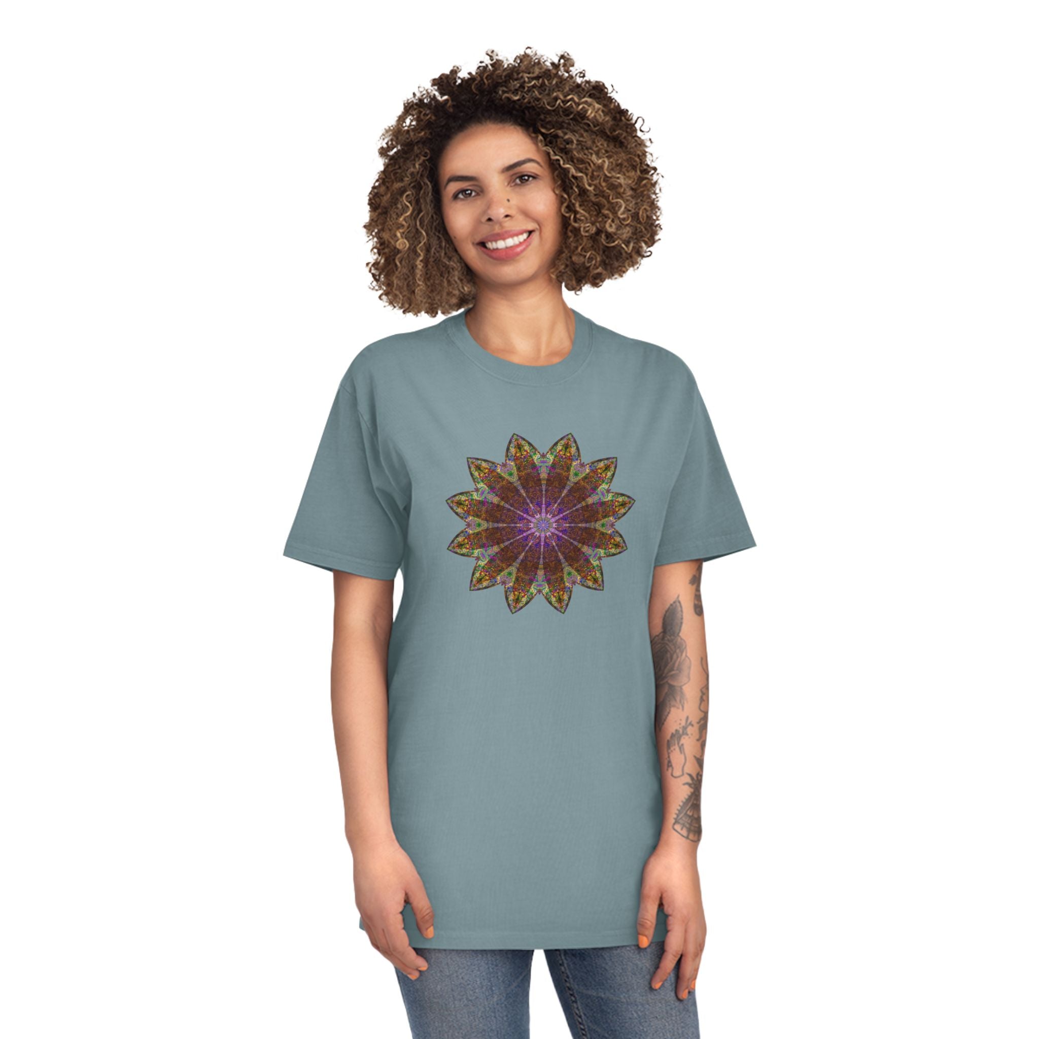 Unisex Faded Shirt - Love Light Mandalas No.13