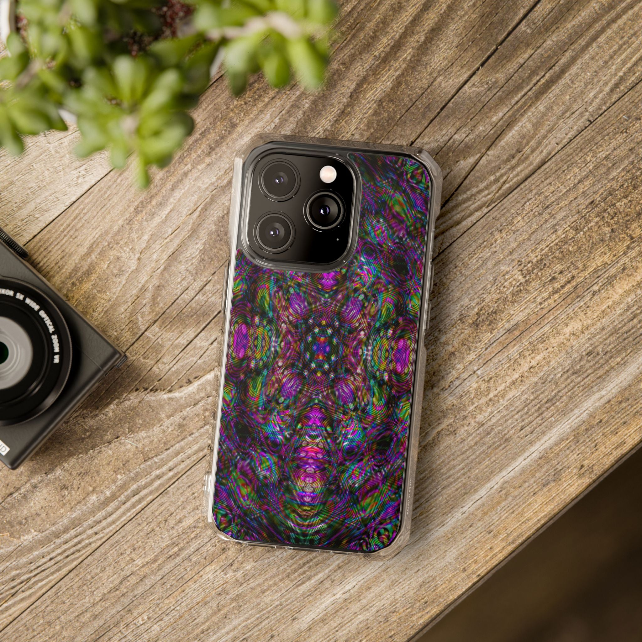 iPhone 14 Magnetic Clear Impact Case - DMT Scribe Tiles No.5