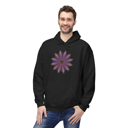 Unisex Midweight Softstyle Fleece Hoodie - Love Light Mandalas No.23
