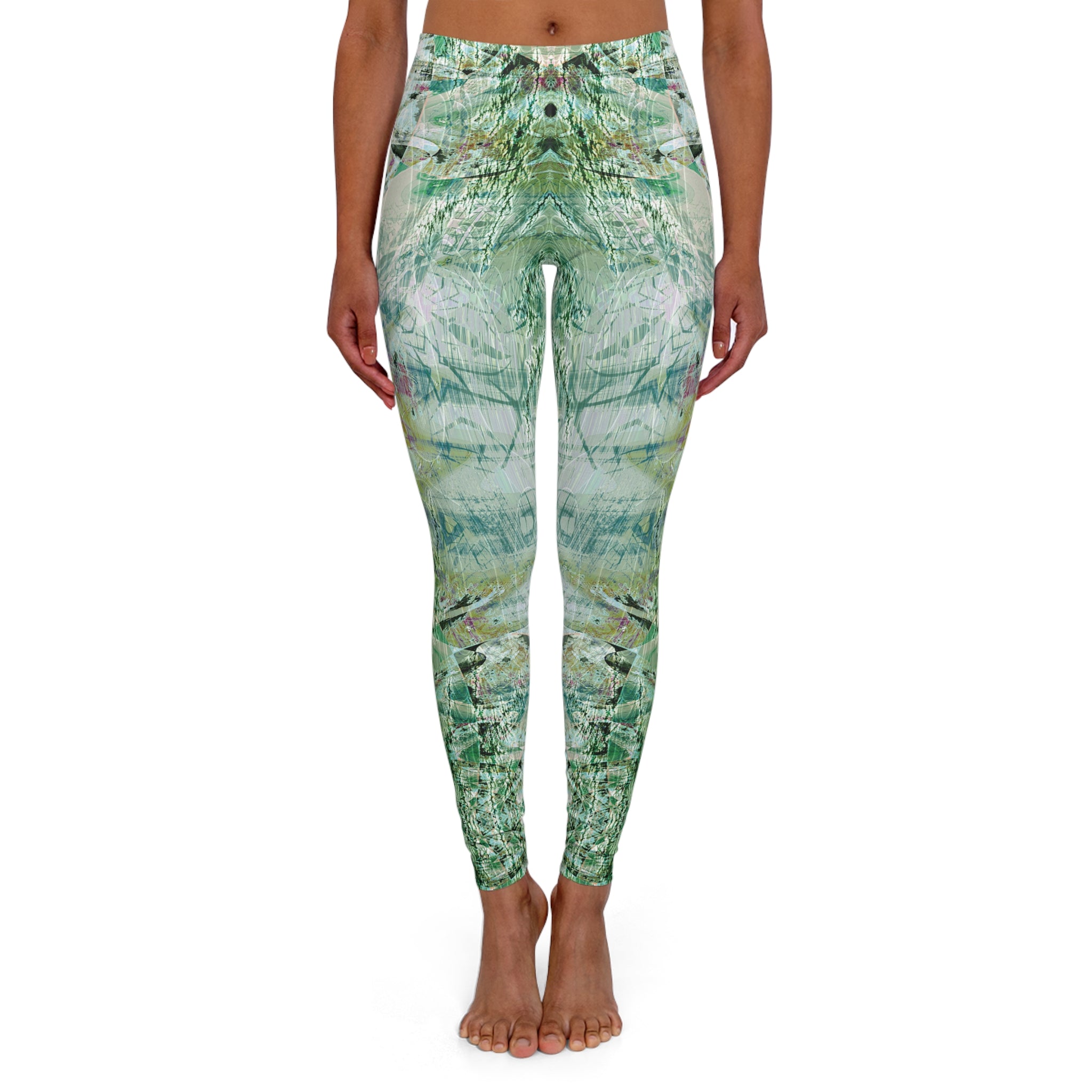 Spandex Leggings - Love Light Fractals No.7b