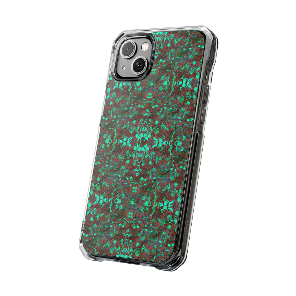 iPhone 14 Magnetic Clear Impact Case - Hidden Weave Series No.29