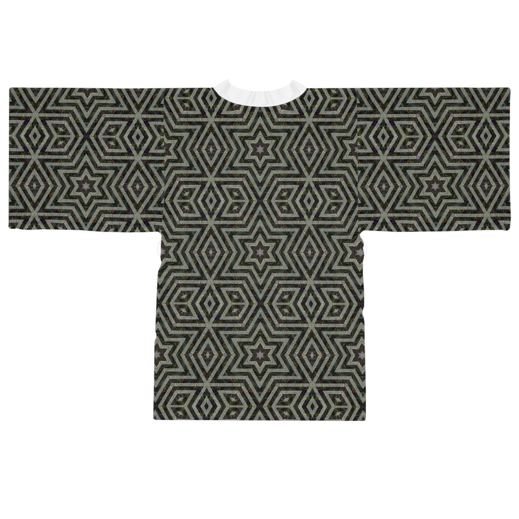 Long Sleeve Kimono Robe - P5 Kaleidoscopic No.11