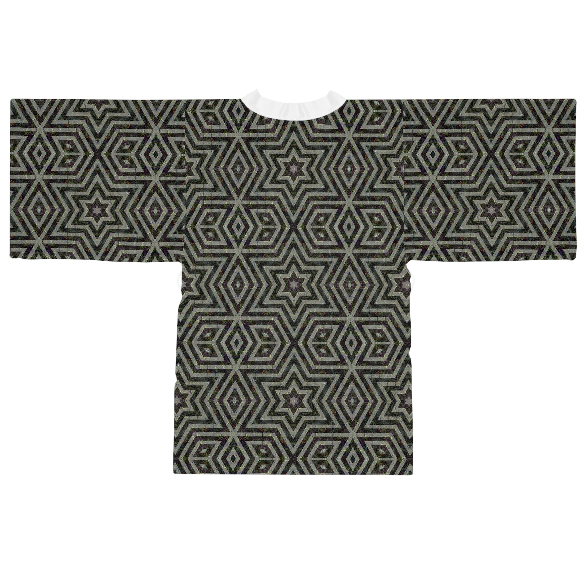 Long Sleeve Kimono Robe - P5 Kaleidoscopic No.11